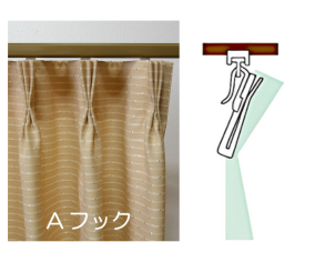 カーテンレールAフック